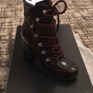 dkny lenni lace up booties